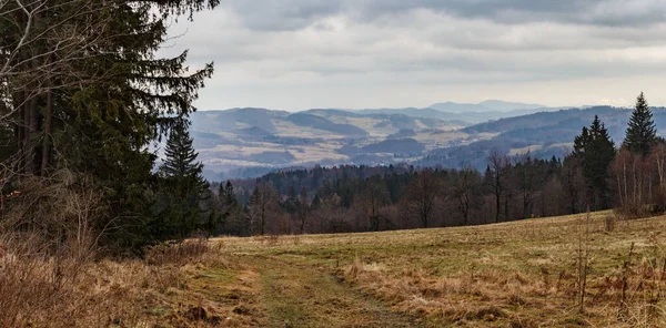 Panorama Sudetes Rudawy Janowickie Mountains Poland — Φωτογραφία Αρχείου