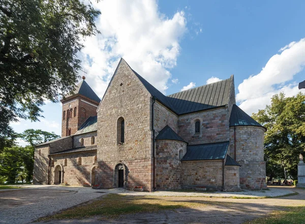 Κολεγιακή Εκκλησία Του Αγίου Απόστολοι Πέτρος Και Παύλος Kruszwica Πολωνία Royalty Free Φωτογραφίες Αρχείου