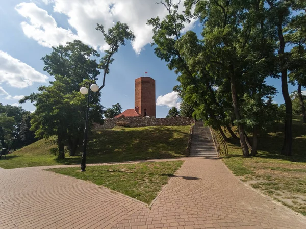 Πύργος Στην Πόλη Kruszwica Πολωνία Εικόνα Αρχείου