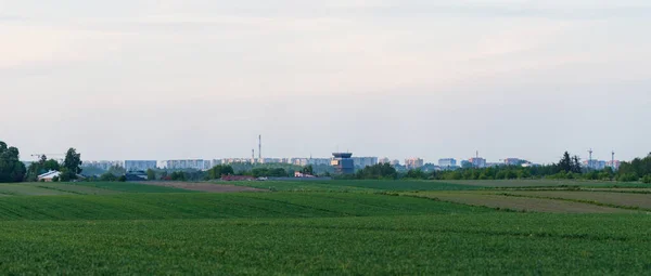 City Panorama Lodz Poland — 图库照片
