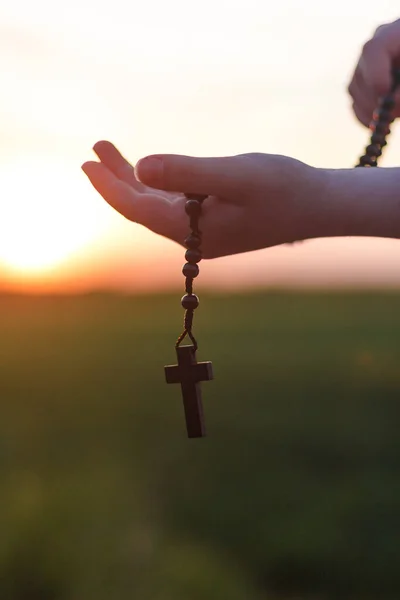 Black Rosary Sunset — 스톡 사진