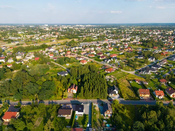 View Pabianice Piatkowisko City Drone — Stock Photo, Image