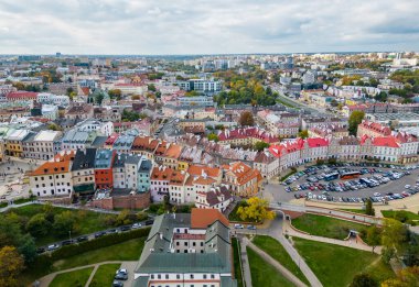 Lublin 'deki eski kasaba ve şehir
