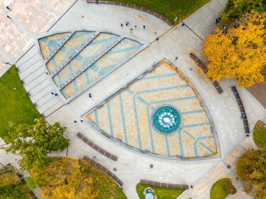Lublin 'in merkezindeki çeşme.