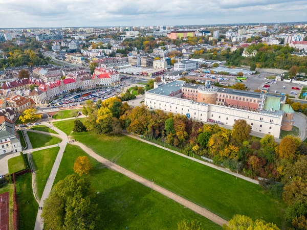 Lublin 'deki şehir merkezi ve kraliyet kalesi