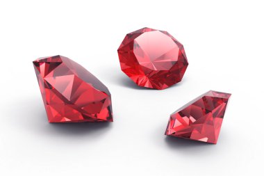 Beautiful ruby gems clipart