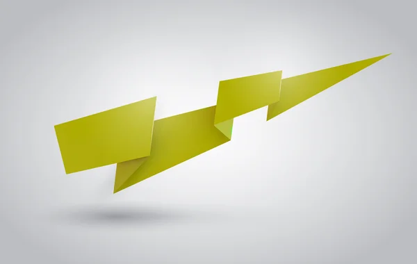 Origami ribbon — Wektor stockowy