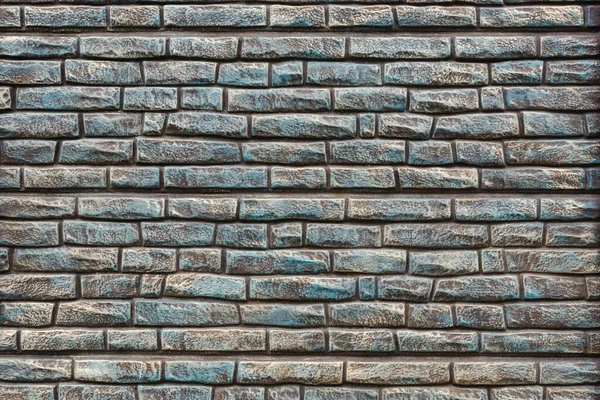 Modern Brick Wall Concrete Stone Seamless Textured Empty Background Turquoise — Stockfoto