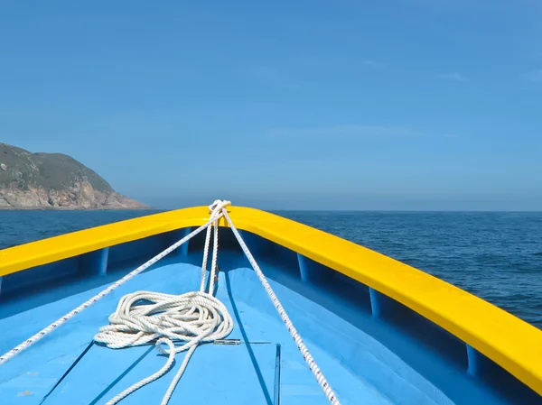 Bateau avec corde gros plan — Photo