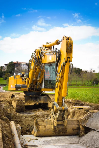 Anteriore bulldozer - verticale — Foto Stock