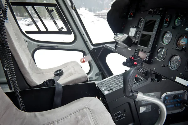 Cockpit of helicopter — Stock Photo, Image