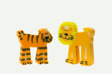 Lion and tiger clipart