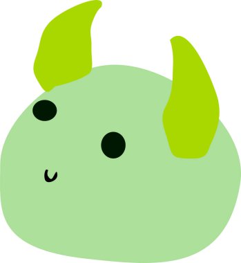 Turuncu tırnakları ve büyük gözleri olan serin gri bir canavar. Çok hoş bir yaratık..