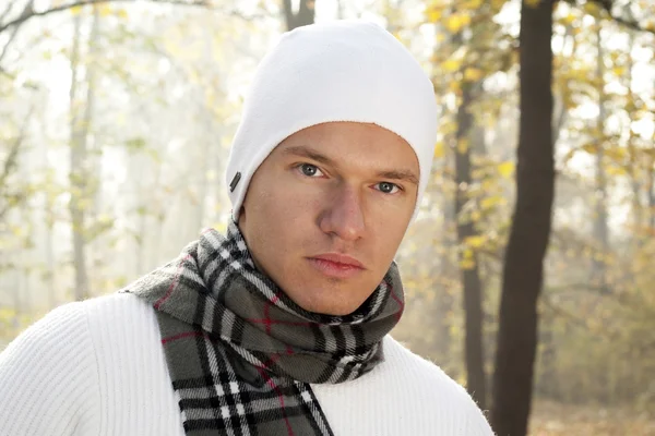 Portrait of a men in park — Stock Photo, Image