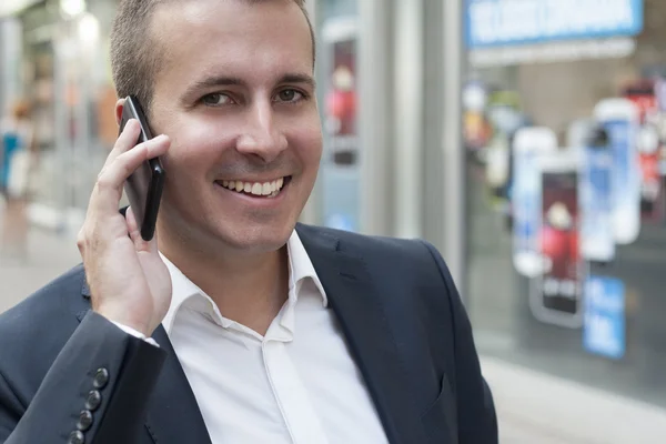 Man Using Smart Phone — Stock Photo, Image