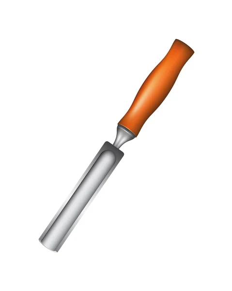 Schreinerwerkzeug - Hohlmeißel — Stockvektor