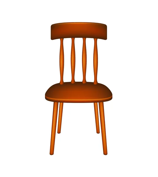 Деревянное кресло — стоковый вектор