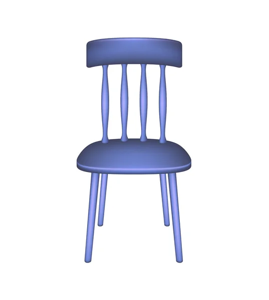 Blauer Stuhl — Stockvektor