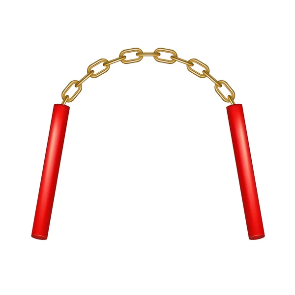 Nunchaku — Stockvector