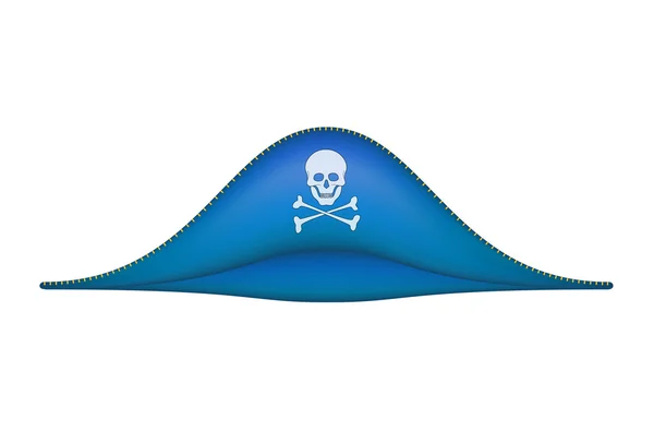 Pirate hat met skull-symbool — Stockvector