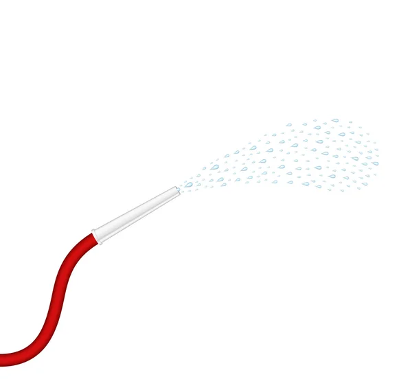 Tuyau d'arrosage gicle eau — Image vectorielle
