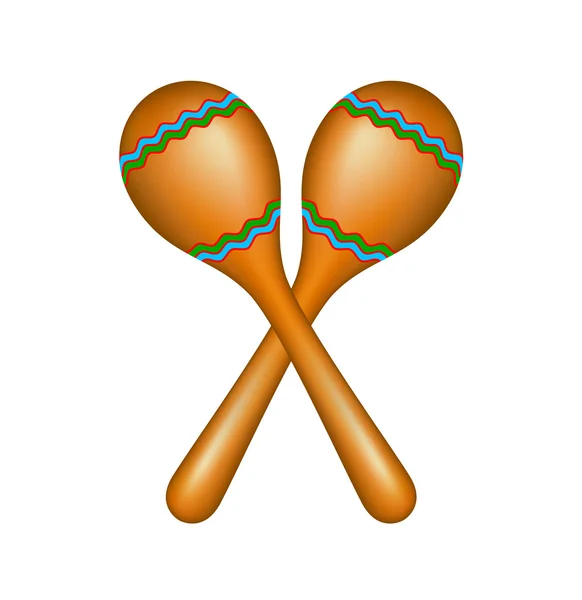 Par de maracas — Vector de stock