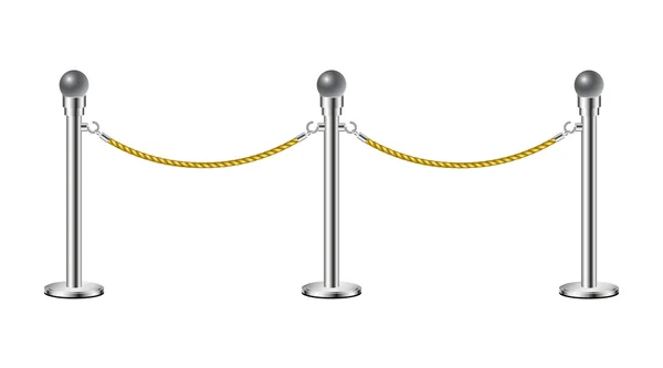 Стенд мотузку бар'єри — стоковий вектор