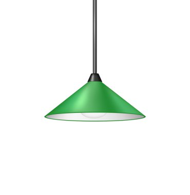 Retro yeşil asma lamba