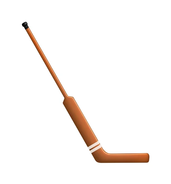 Hockey stick a kapus — Stock Vector