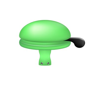 Bisiklet zili yeşil tasarım