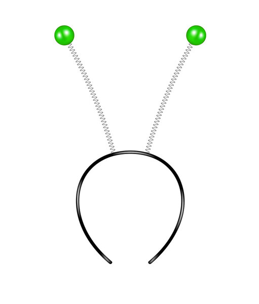 Headband with green feelers