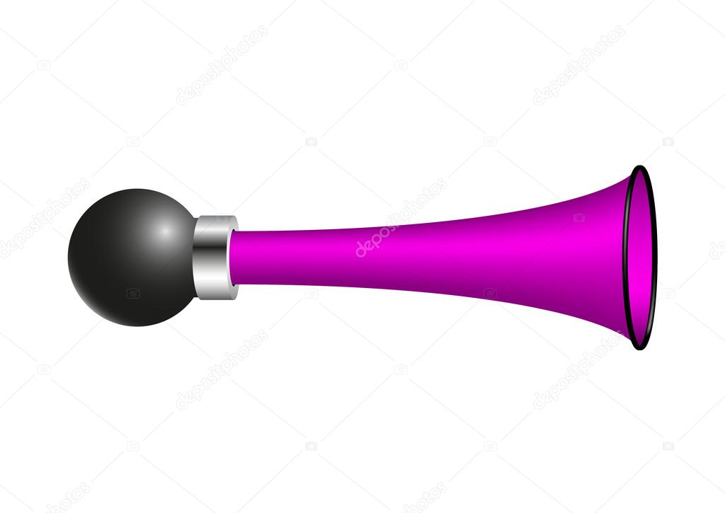 Vintage air horn in purple design