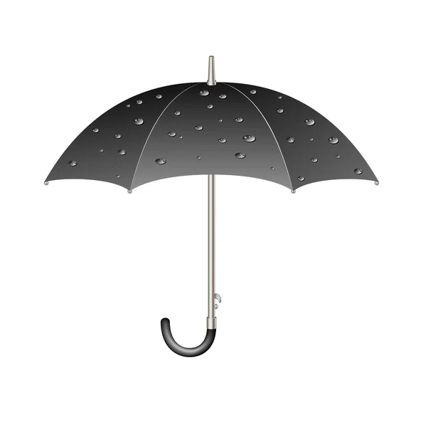 Paraply med regndroppar — Stock vektor