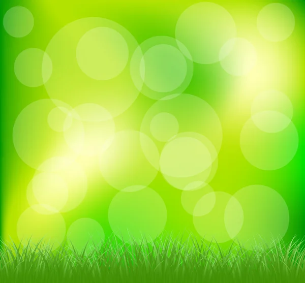 Natural green grass background — Stock Vector