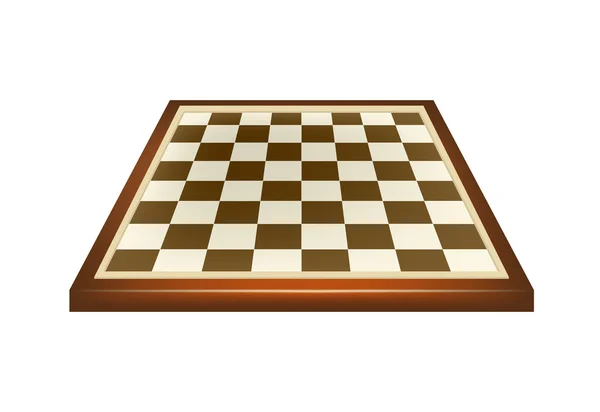 Empty chess board in brown design — Stock Vector