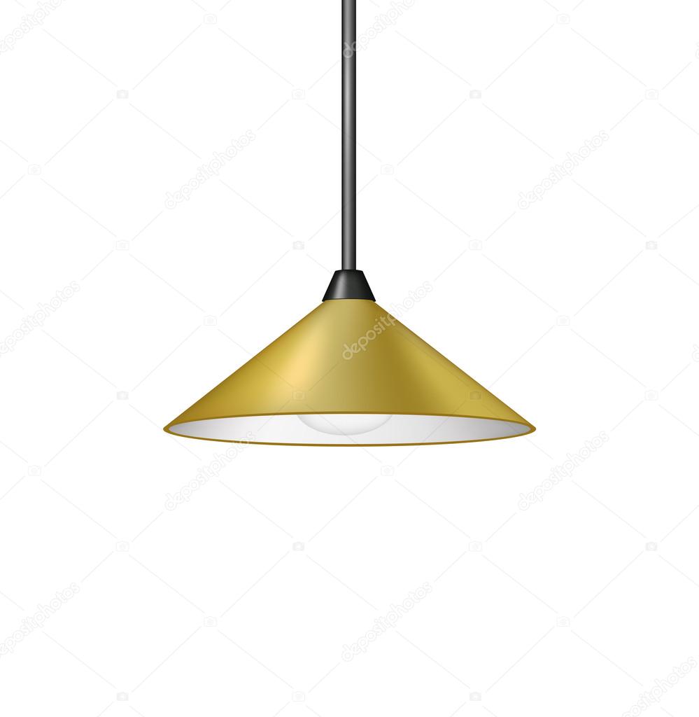 Retro brown hanging lamp