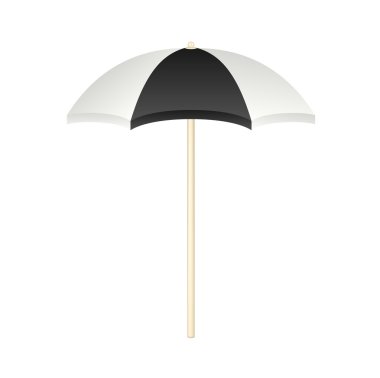 plaj şemsiyesi siyah ve beyaz tasarım