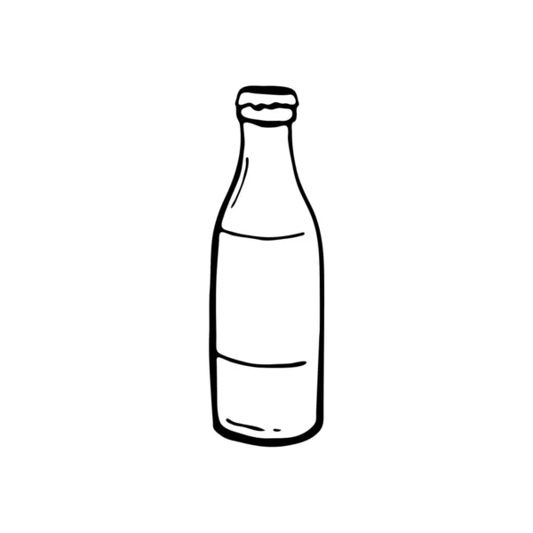 Doodle Bierflaschen Handgezeichnetes Element Für Webdesign Schreibwaren Poster Flyer Logo — Stockvektor
