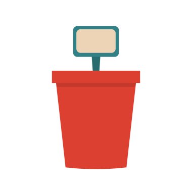 Seedling otu. Çeşitli tasarımlar için vektör illüstrasyonu, çıkartmaların, posterlerin, kartların dekorasyonu.