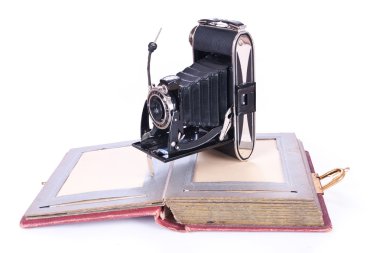 Vintage Fotoğraf kamera ile eski List