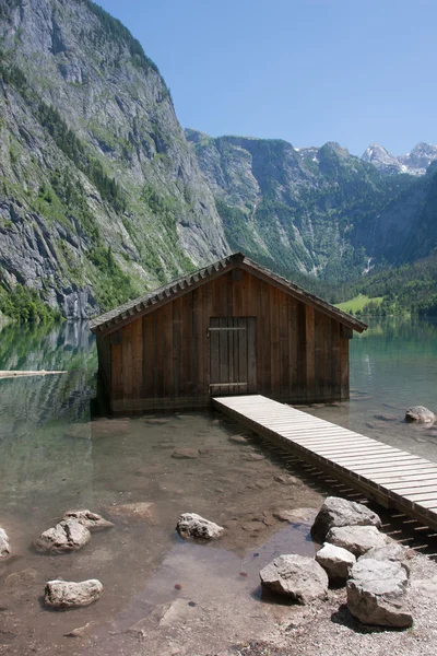 Obersee でのボートハウス — ストック写真