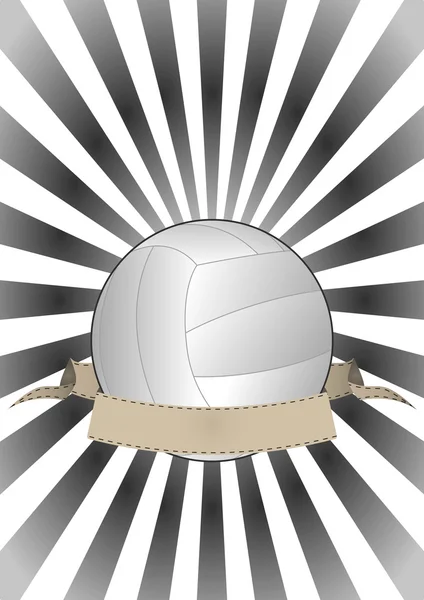 Bannière de volleyball — Image vectorielle