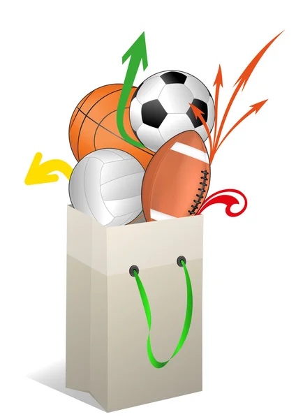 Bola deportiva — Vector de stock