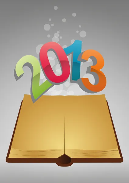 2013 oude boek — Stockvector