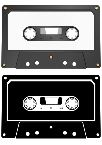 Audio cassette — Stock Vector