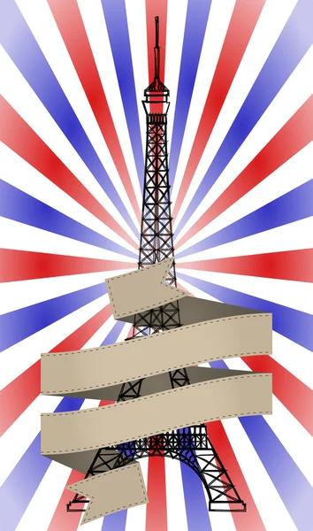 Tour-Eiffelband — Stockvektor