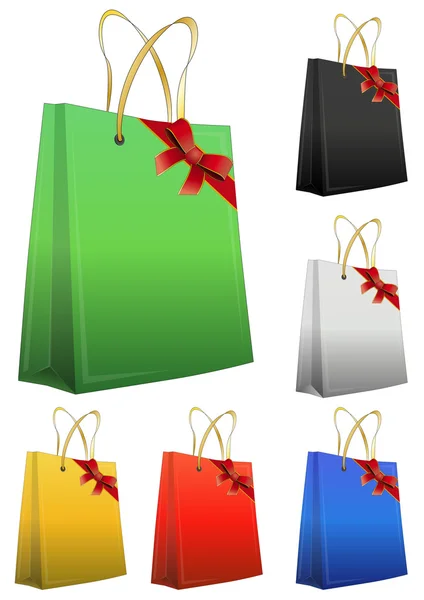 Couleur ruban shopper — Image vectorielle