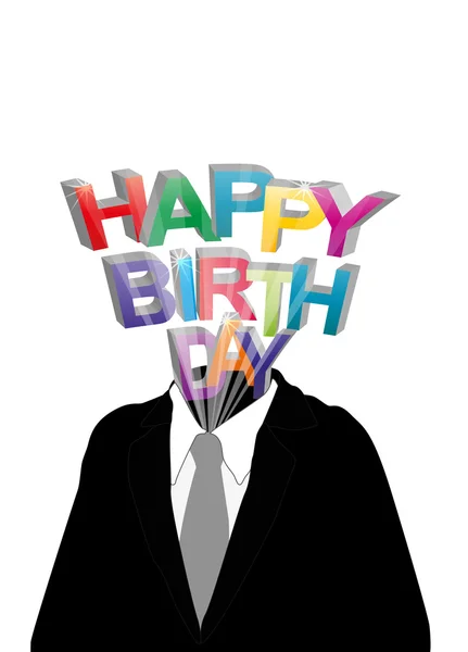 Happy birthday man — Stock Vector