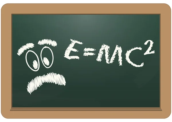 Einstein schoolbord — Stockfoto