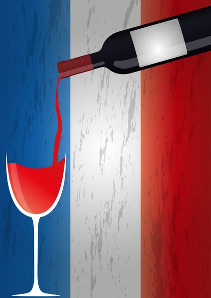 Vína ve Francii — Stockový vektor